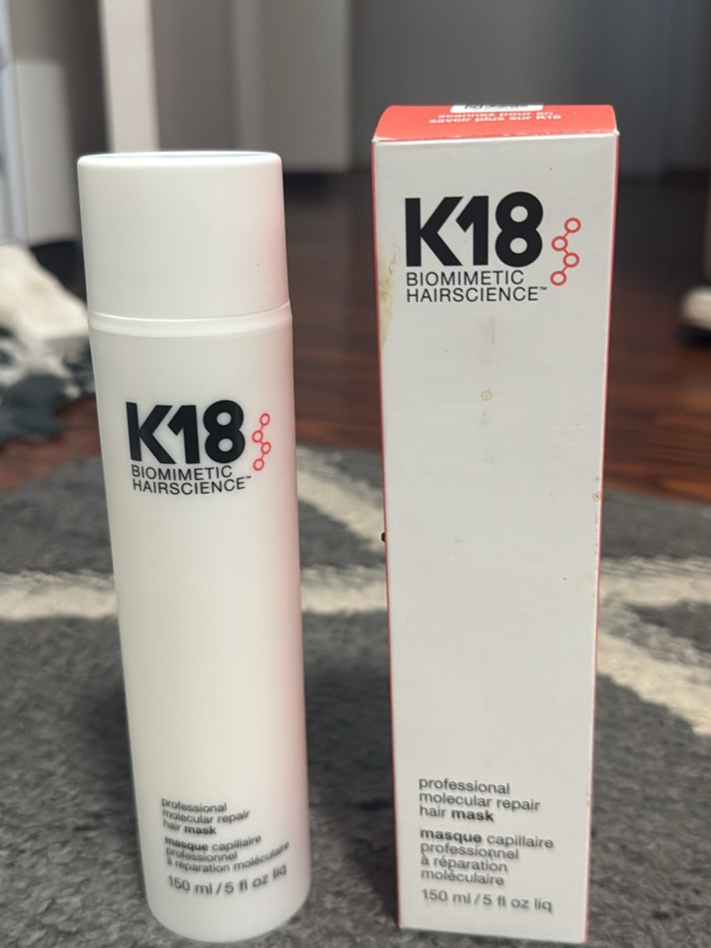 K18 Professional Molecular Repair Hair Mask - White